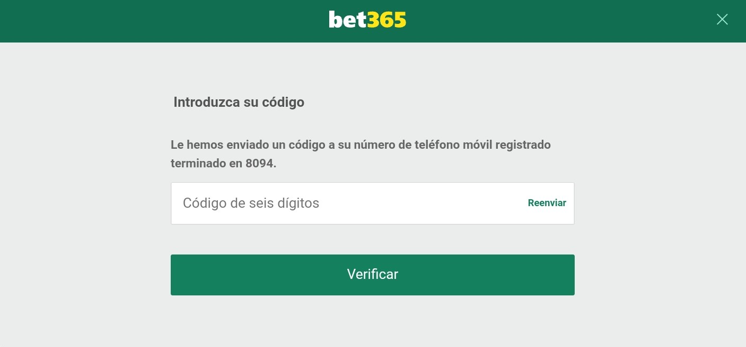 Registrar una cuenta en Bet365 Perú